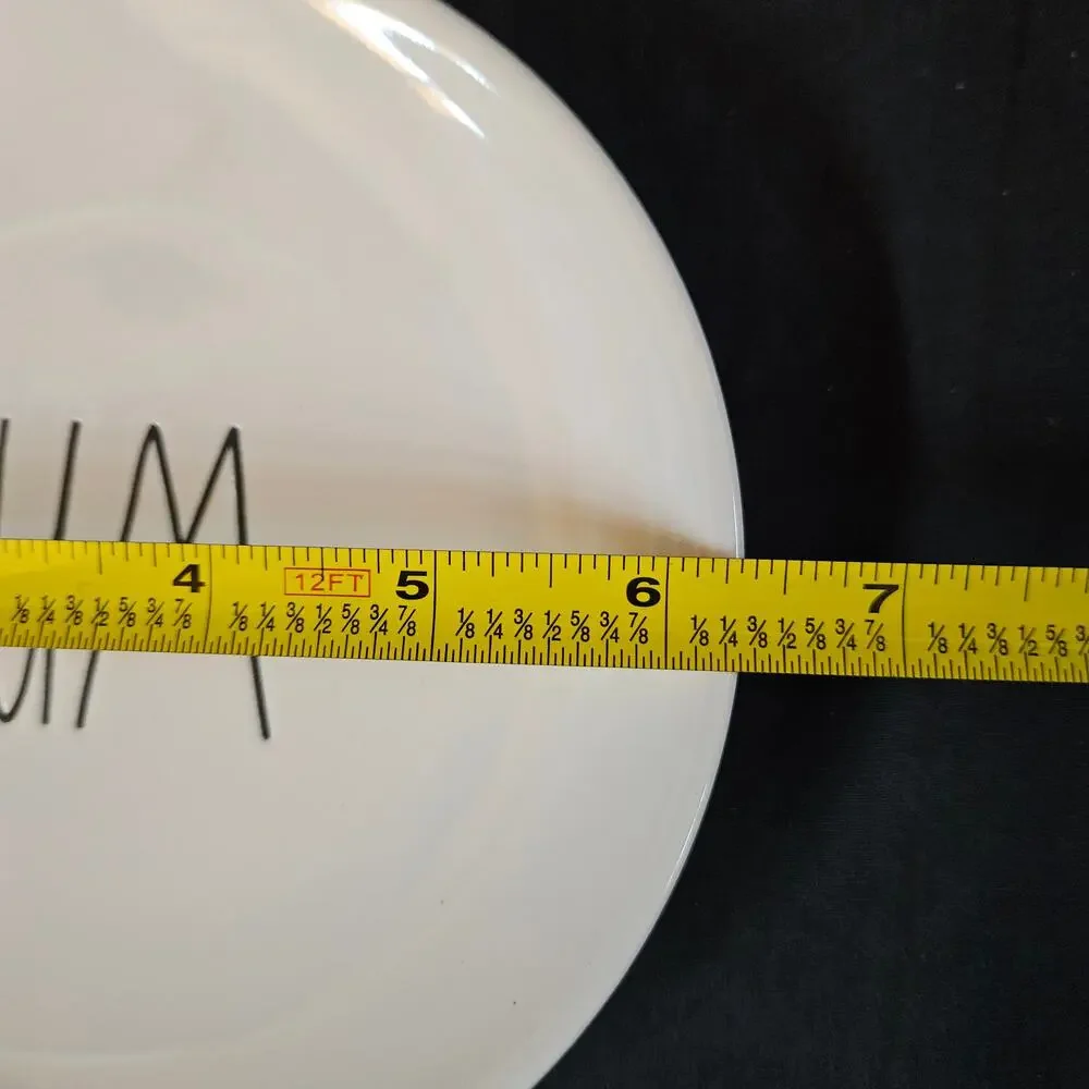 Rae Dunn Artisan Collection Yum White Plate‎ Farmhouse 6.25